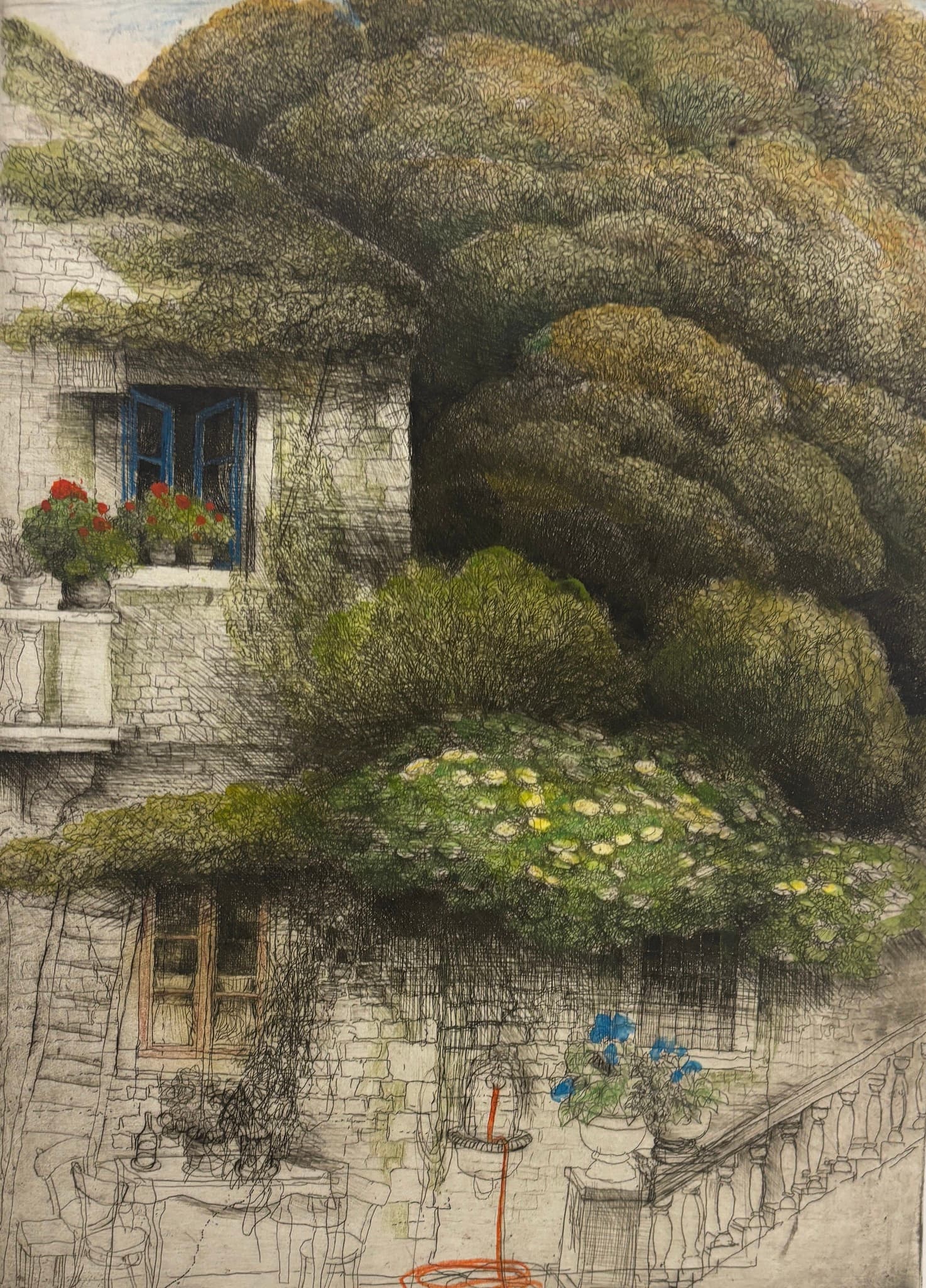 Painting stone houses - Personal Notes by Safet Zec